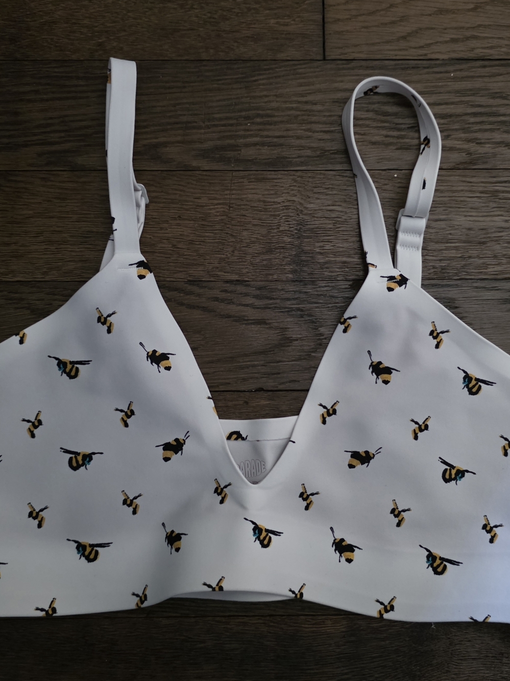 PARADE - White Bee Print Bralette